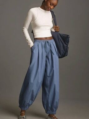 The Parachute Pants By Anthropologie size M new with tag nwt blue color